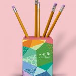 Geometric Colors Pencil Holder