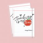 Teaching is my thing Pastas intercambiables