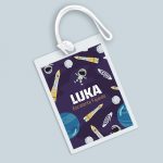 Space childrens Name Tag