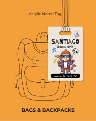 Bad Gorillar Acrylic Name Tag