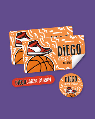 Basket Shoes School Stickers
