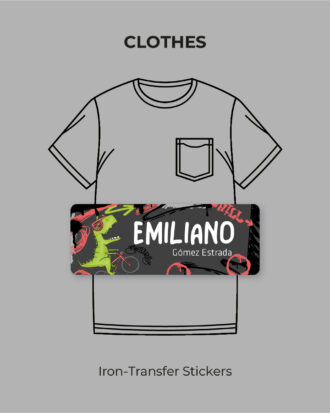 Biker Rex Iron-transfer stickers