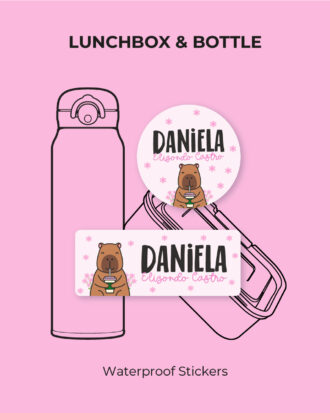 Capibara Coffee Waterproof Stickers