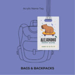 Capibara Skater Acrylic Name Tag