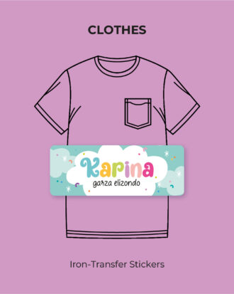 Colorful Cloud Iron-transfer stickers