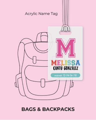 Colorful University Acrylic Name Tag