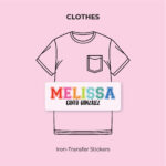 Colorful University Iron-transfer stickers