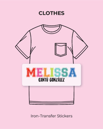 Colorful University Iron-transfer stickers