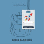 Cool Space Acrylic Name Tag