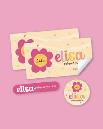 Cute Flower School Stickers