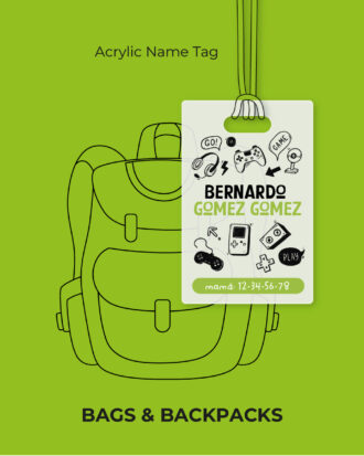 Gammer Doodles Acrylic Name Tag