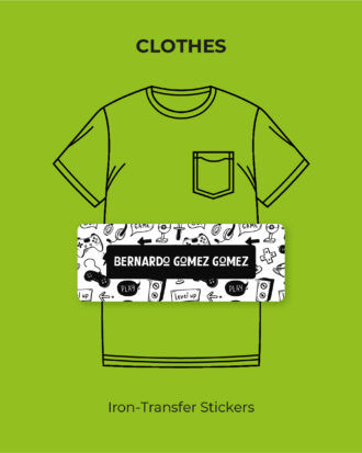 Gamer doodles Iron-transfer stickers