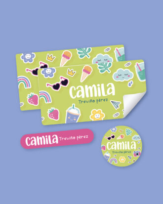 Girly Things School Stickers