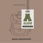 Green Army Acrylic Name Tag