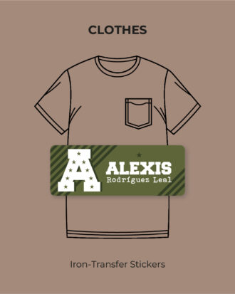 Green Army Iron-transfer stickers