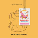 Groovy- Skaterollers Acrylic Name Tag