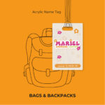 Groovy SpringAcrylic Name Tag