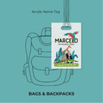 Happy  Jungle Acrylic Name Tag