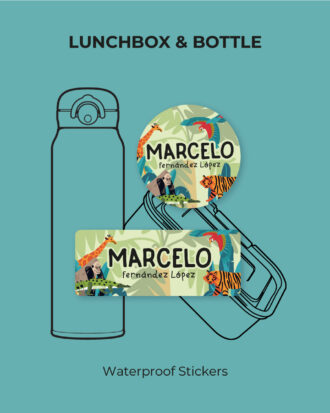 Happy Jungle  Waterproof Stickers