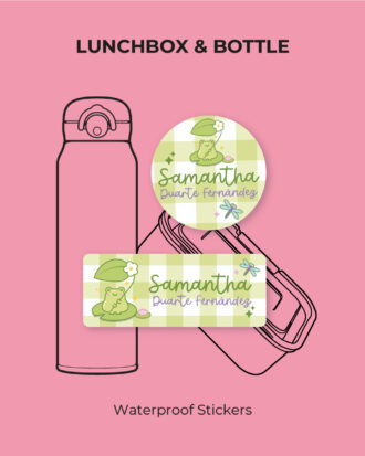 Lovely Frog  Waterproof Stickers