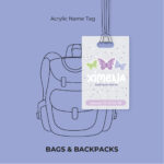 Magic Butterfly Acrylic Name Tag