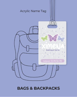Magic Butterfly Acrylic Name Tag