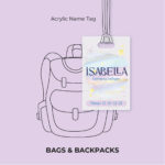 Magic Purple Acrylic Name Tag