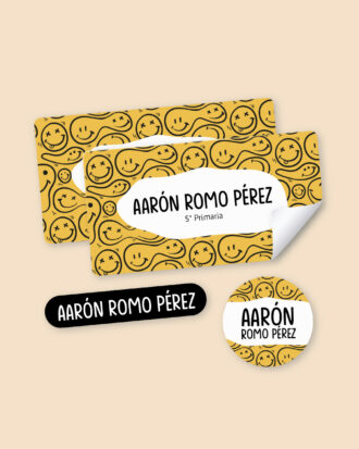 Melted Faces School Stickers