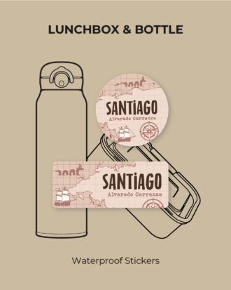 Old Map Waterproof Stickers