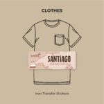 Old Map Iron-transfer stickers