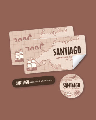 Old Map School Stickers