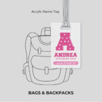 Pink Army Acrylic Name Tag