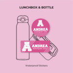 Pink Army Waterproof Stickers