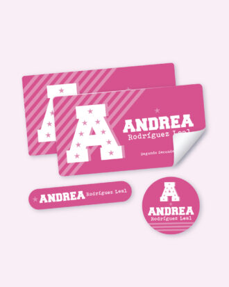 Pink Army School Stickers