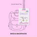 Rainbow Stars Acrylic Name Tag