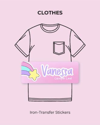 Rainbow Stars Iron-transfer stickers