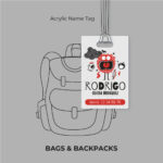 Red Monster  Acrylic Name Tag