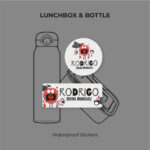 Red Monster Waterproof Stickers