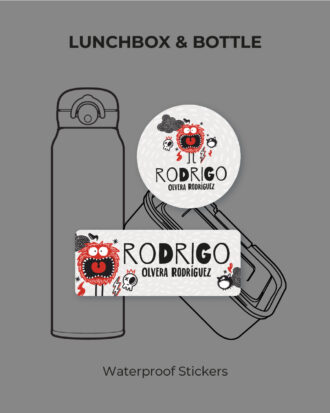 Red Monster Waterproof Stickers