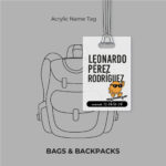 Skater Acrylic Name Tag