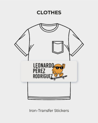 Skater Iron-transfer stickers