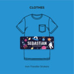 Space icons Iron-transfer stickers