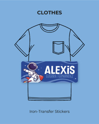 Space Rocket Iron-transfer stickers