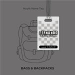 Stencil Acrylic Name Tag