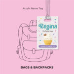 Sweet Vanilla Acrylic Name Tag