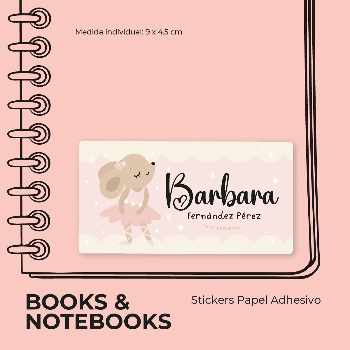 Tiny Ballerina School Stickers - Imagen 2