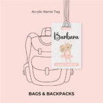 Tiny Ballerina Acrylic Name Tag