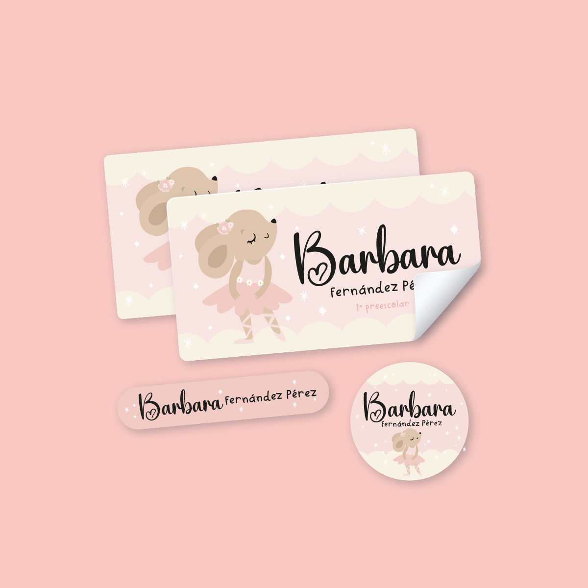 Tiny Ballerina School Stickers