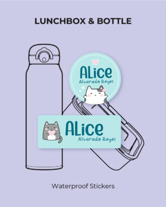 Two Kitties Waterproof Stickers