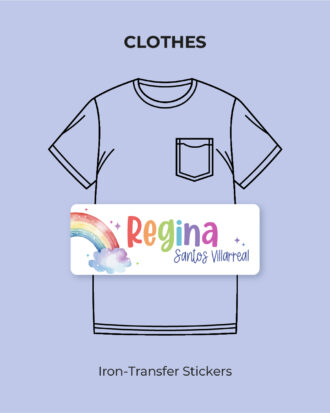 Watercolor Rainbow Iron-transfer stickers